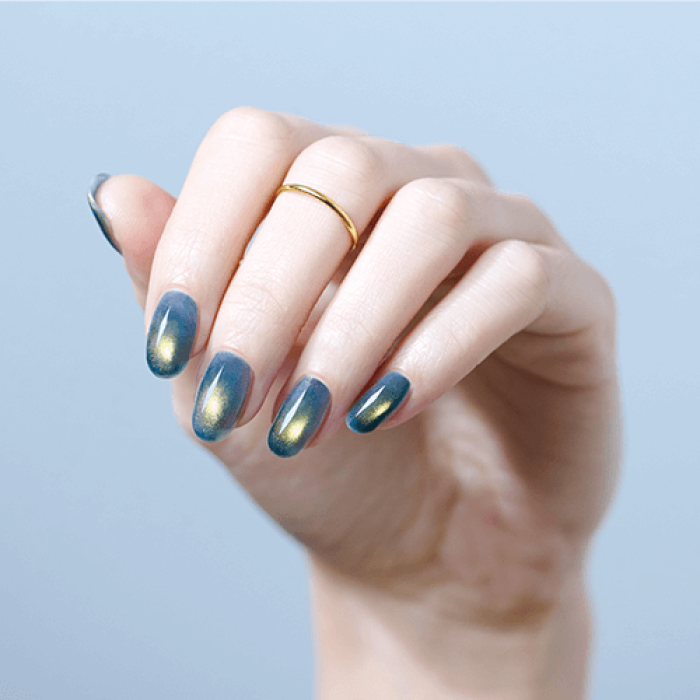 GELiSM M03 閃金翡翠Jade Drop貓眼Gel甲