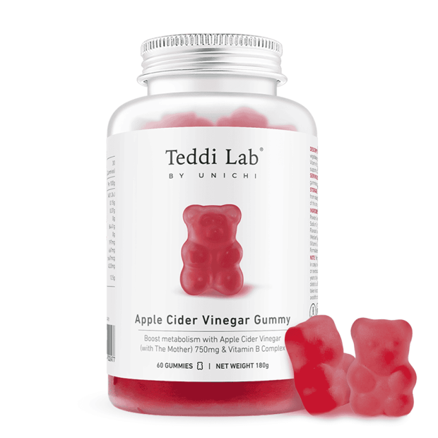 【加購】UNICHI 小熊蘋果醋軟糖 (蘋果檸檬味) 60粒 (2026年02月15日前使用)